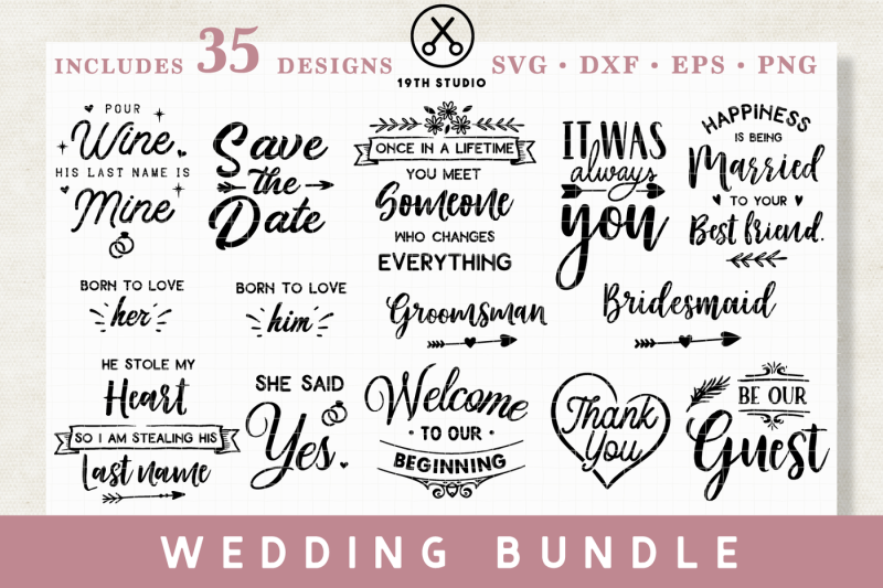 Download Free Wedding Svg Bundle Crafter File Download Free Svg Files Available In Multiple Formats