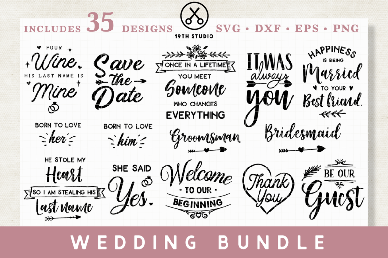 Free Wedding Svg Bundle Crafter File Download Free Svg Files Available In Multiple Formats