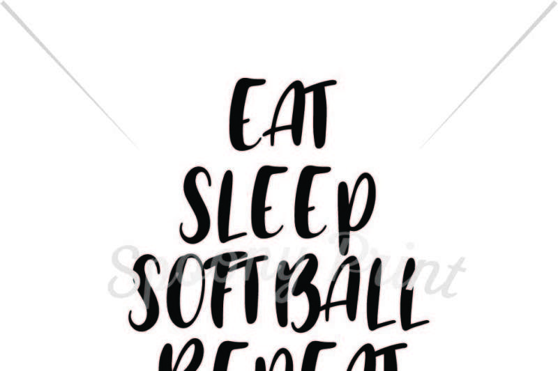Download Eat Sleep Softball Repeat Scalable Vector Graphics Design Download Svg Cut Files Free Image