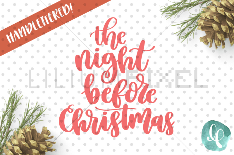 Free The NIght Before Christmas / SVG PNG DXF Crafter File - Free Font