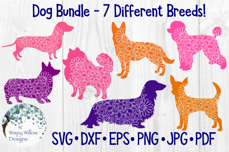 Download Free Dog Mandala Bundle Svg Dxf Eps Png Jpg Pdf Crafter File Free Download Svg Files For Silhouette Cameo And Cricut
