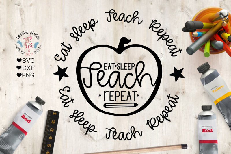 Download Free Eat Sleep Teach Repeat Crafter File