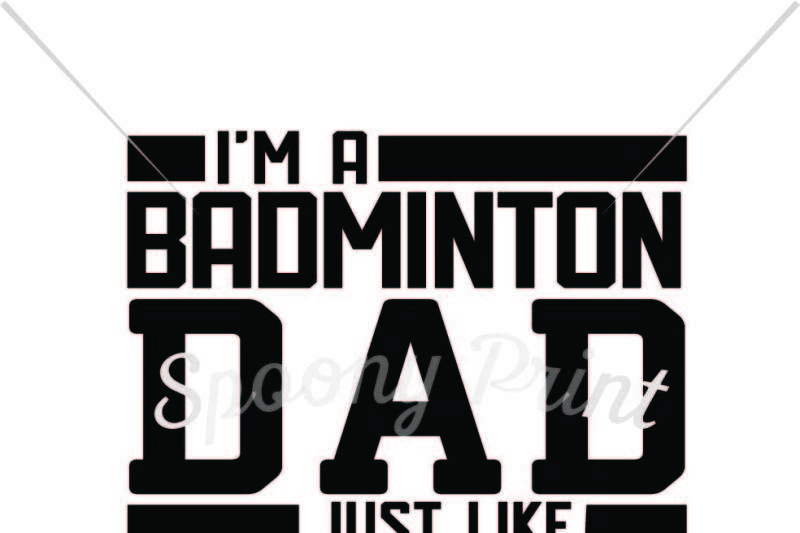 Download Free Free Badminton Dad Much Cooler Crafter File PSD Mockup Template
