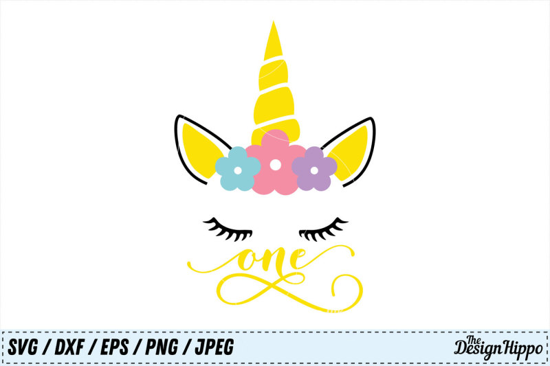 Free One Unicorn Svg Birthday Svg Unicorn Birthday Svg Dxf Png Cut File Crafter File Cricut Silhouette Svg File Free Download