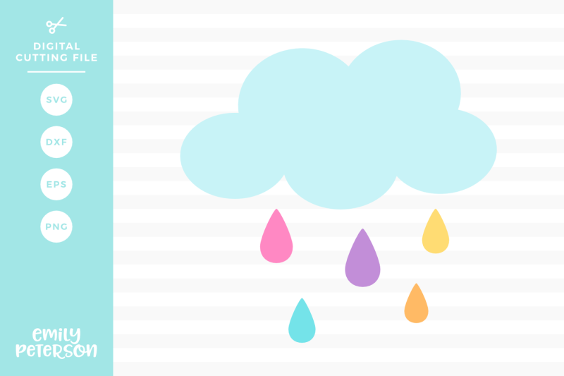 Free Rain Cloud Svg Dxf Crafter File Free Svg Files Svg Icon
