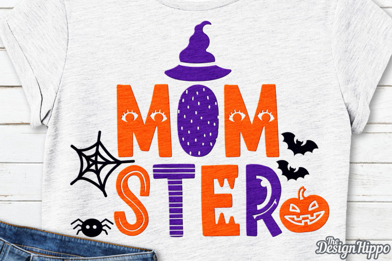 Download Free Momster Svg Mom Svg Halloween Svg Spider Web Svg Png Dxf Cut Files Crafter File Free Svg Files Quotes