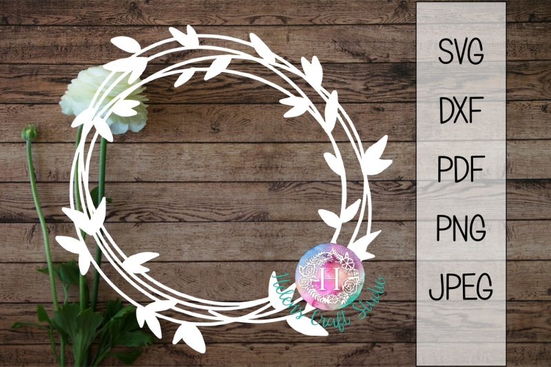 Download Free Wreath Cutting File Svg Dxf Pdf Png Jpeg Crafter File