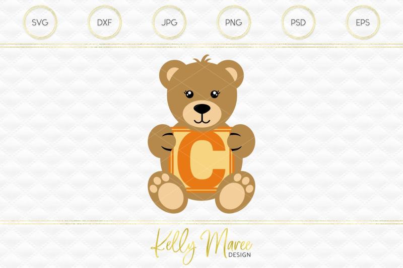 Download Free Letter C Bear Svg | Alphabet Svg Crafter File