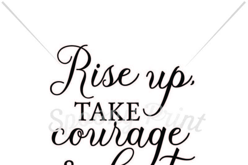 Free Rise Up Take Courage Crafter File Best Free Pennant Bunting Banner Digital Cut File Svg Digital Cut File Svg