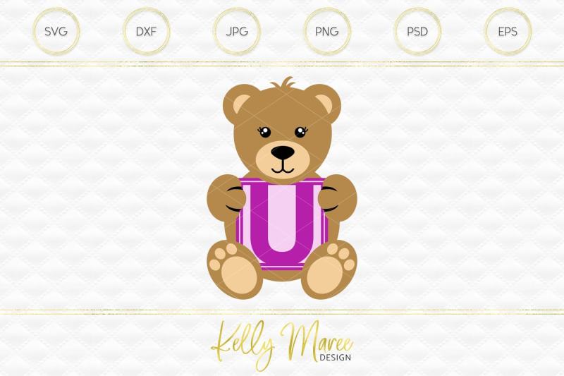 Download Free Letter U Bear Svg Alphabet Svg Crafter File Download Free Svg Files Available In Multiple Formats