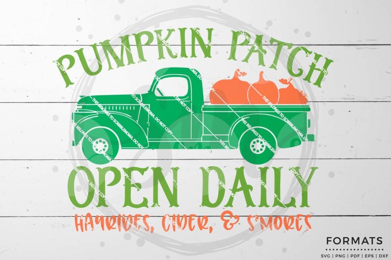 Download Free Pumpkin Patch Open Daily SVG Crafter File - Free Font ...