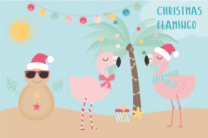 Download Free Christmas Flamingo Clipart Svg Free Hand Lettered Svg Cut Files Letters By Prell