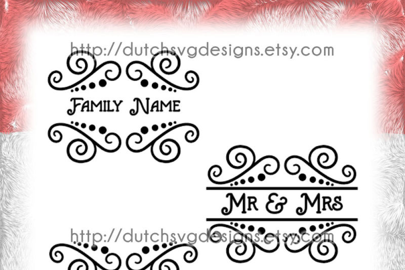 Download 3 Swirly Split Border Cutting Files Split Monogram Svg Cut File By Dutch Svg Designs Thehungryjpeg Com