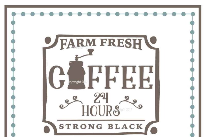 Farm Fresh Coffee Svg Farmhouse Svg Coffee Vector By My Vinyl Designer Thehungryjpeg Com