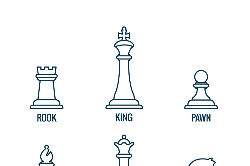 Premium Vector  Black chess piece pawn with highlights on a white