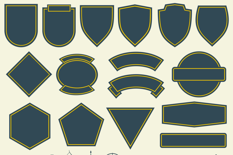 Vector Elements For Military Army Patches Badges Set By Microvector Thehungryjpeg Com