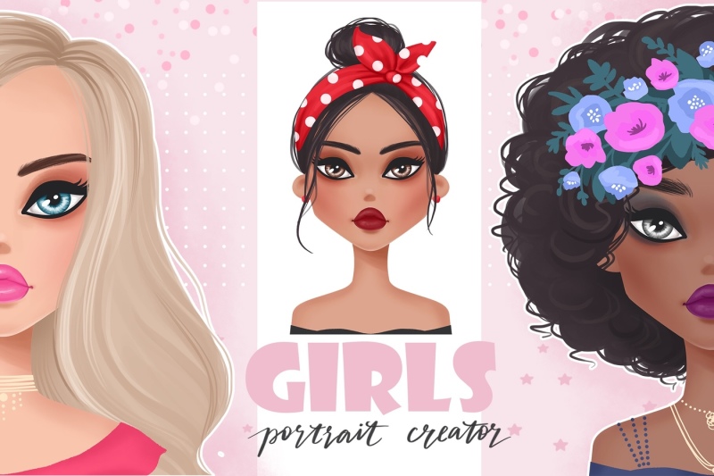 Girls creator. Portrait creator. Create portrait. Create your girl.