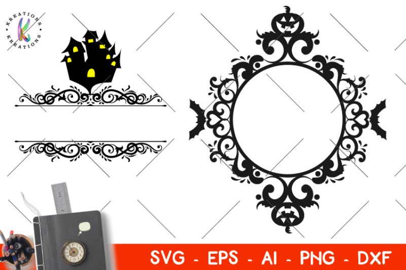 Download Free Monogram Halloween Svg Monogram Frame Svg Crafter File Free Svg Cricut And Silhouette Dxf Png And Svg Files