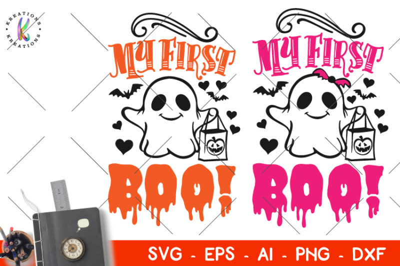 Download My first boo svg Halloween svg By KreationsKreations ...