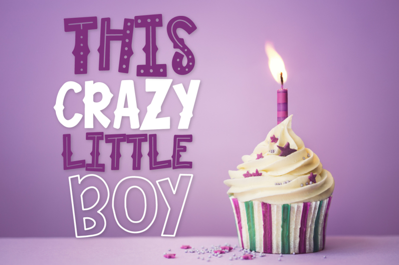 This Crazy Little Boy - A Boy Font Duo By CraftyLittleNodes | TheHungryJPEG