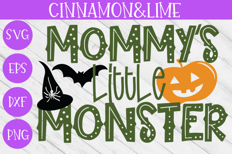 Download Free Mommy's Little Monster Halloween Kids SVG Crafter ...