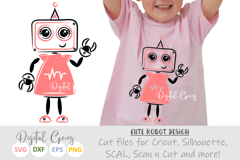 Download Free Girl Robot Svg  Dxf  Eps  Png Files Crafter File