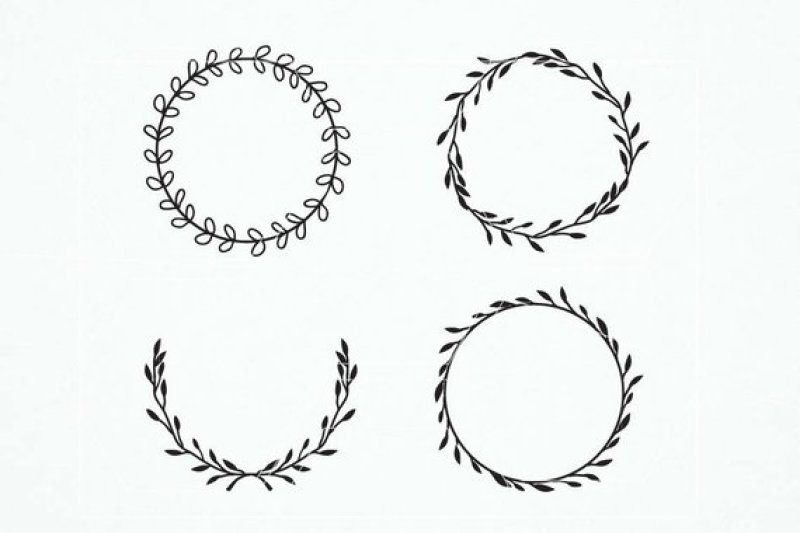 Vintage Laurel Wreath Clipart Laurel Wreaths Svg Wedding Wreath By Powervector Thehungryjpeg Com