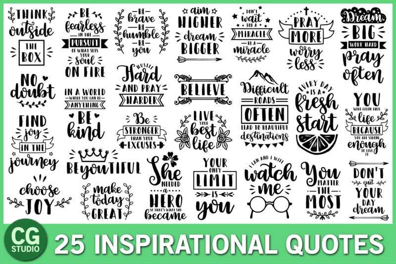 Download Free Inspirational Quotes Svg Bundle Svg Free Svg Files New Update SVG, PNG, EPS, DXF File