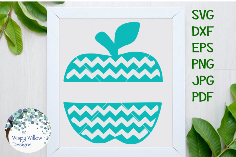 Download Free Chevron Apple Name Frame Crafter File