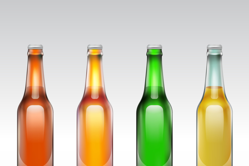 Download Amber Plastic Beer Bottle Mockup Yellow Images