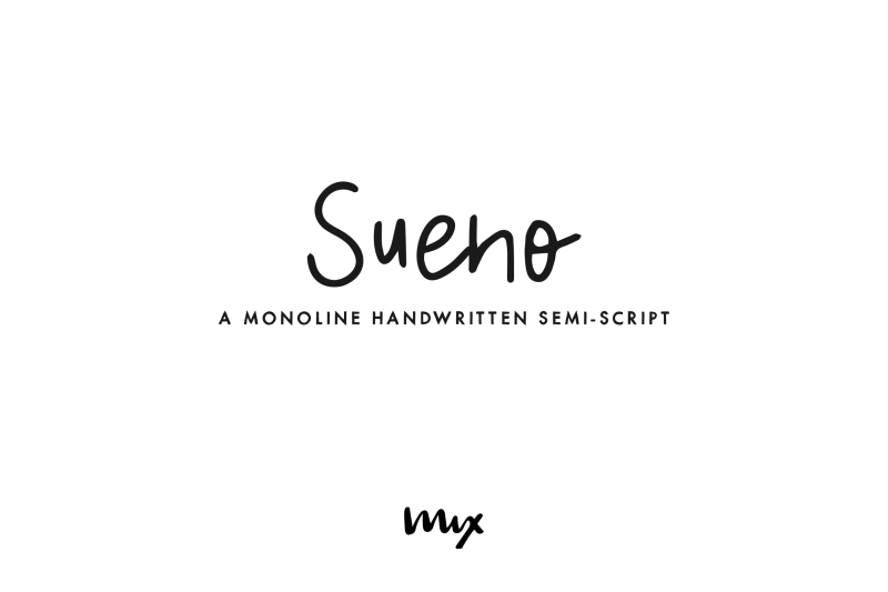 Sueno A Monoline Semi Script By Mix Fonts Thehungryjpeg Com
