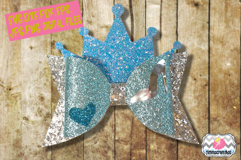 Download Free Princess Crown Cinderella Glass Slippers Inspired ...