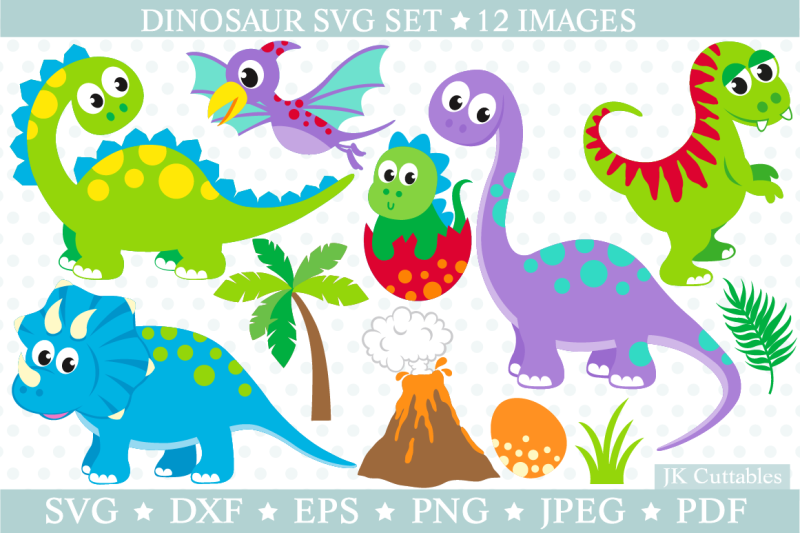 Dinosaur Svg Dxf Png Eps Dinosaur Cut Files Trex Svg By Jkcuttables Thehungryjpeg Com