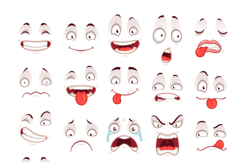 laughing faces cartoon