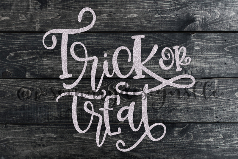 Trick or Treat - Hand Lettered SVG By Rosemary Designs | TheHungryJPEG