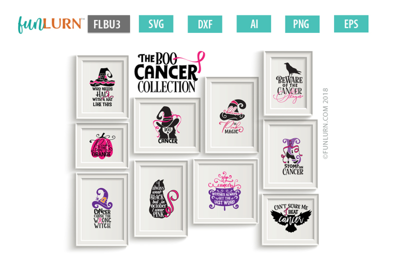 The Boo Cancer Collection Scalable Vector Graphics Design - Free SVG