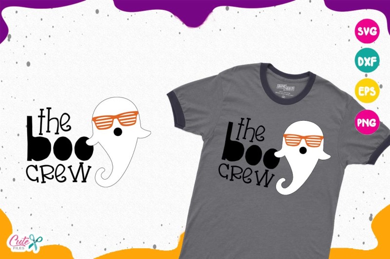 Download Free The Boo Crew Ghost Striped Glasses Halloween Svg Files Crafter File