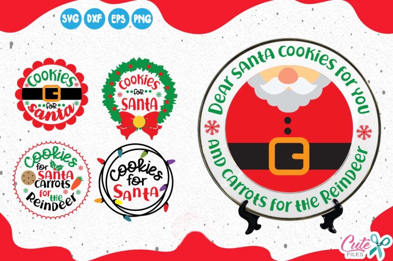 Download Free Cookies For Santa Mini Bundle Christmas Eve Svg Holiday Crafter File