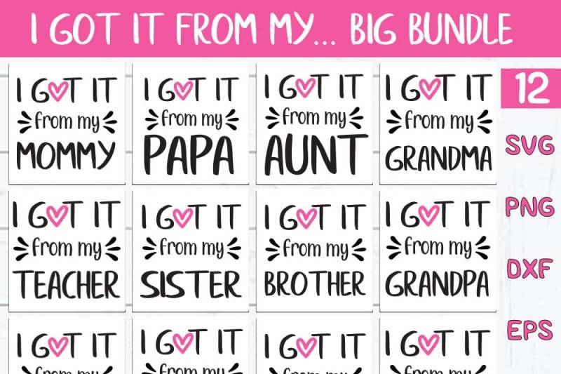 Free I Got It From My Mama Svg Filemama Cricut File Printable And Cut D Svg Free Grass Svg File