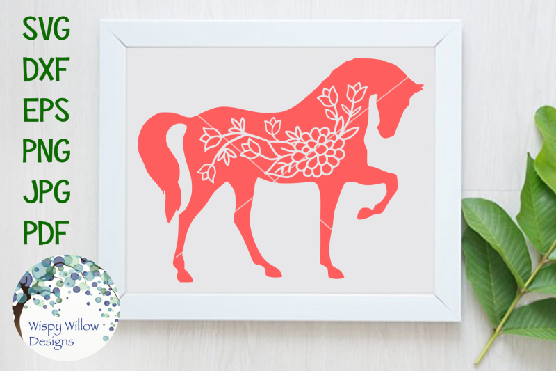 Download Free Floral Horse Svg Dxf Png Jpg Eps Pdf Crafter File Free Svg Cut Files Cricut Silhouette