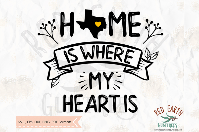 Home Is Where The Heart Is, SVG, EPS