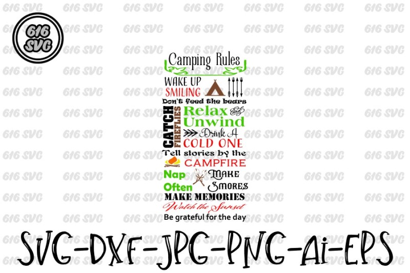 Download Free Camping Rules Svg Crafter File - Download Free ...