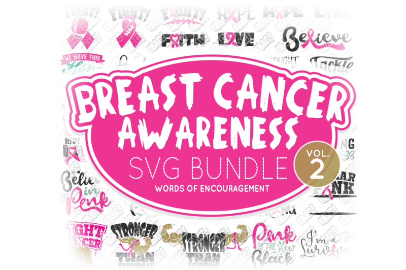 Free Breast Cancer Svg Encouragement In Svg Dxf Png Eps Jpeg Crafter File Great Places To Download Free Svg Files Cut Cut Craft