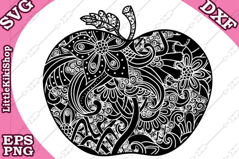 Download Free Zentangle Apple Svg Mandala Apple Svg Doodle Apple Svg Crafter File All Svg Cut Files For Cut PSD Mockup Templates