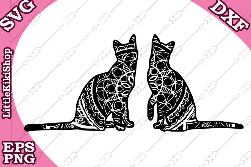 Download Free Zentangle Cat Svg Mandala Cat Svg Zentangle Animal Svg Cricut Svg Crafter File