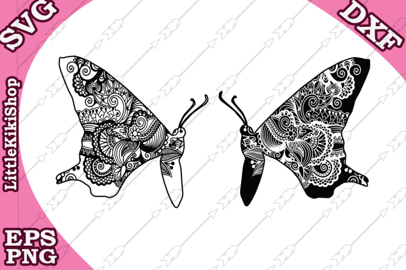 Free Zentangle Butterfly Svg Mandala Butterfly Svg Zentangle Insect Svg Crafter File Download Best Free 16400 Svg Cut Files For Cricut Silhouette And More