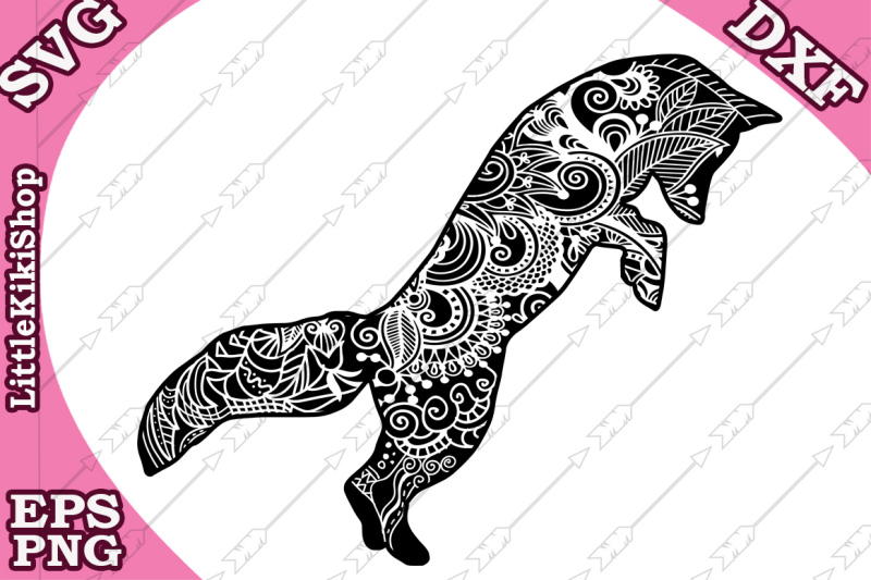 Download Zentangle Fox Svg,MANDALA FOX SVG, Zentangle animal Svg By ...