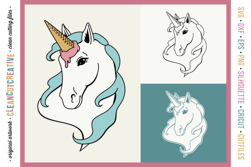 Funny Unicorn Ice Cream Horse Original Cut File Design Svg Dxf Png Scalable Vector Graphics Design Download Free Best Svg