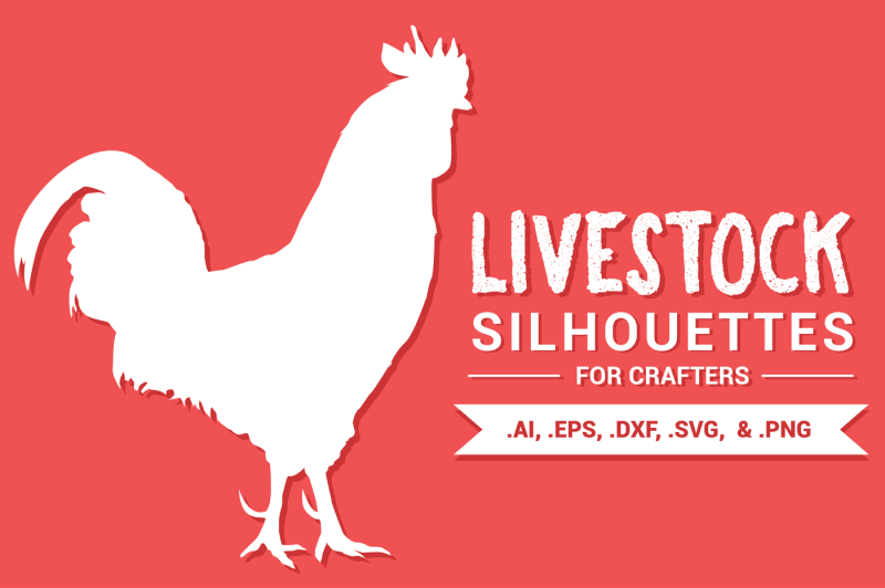 Download Free Livestock Silhouettes For Crafters Crafter File