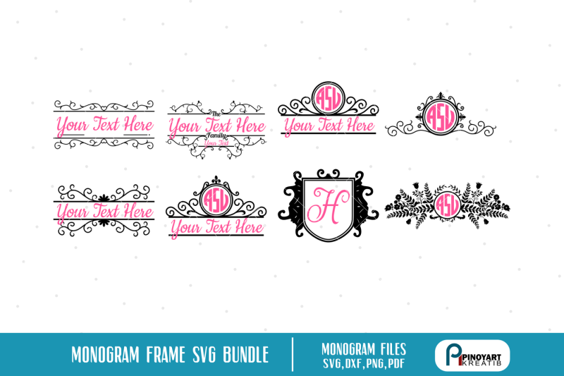 Download Free Monogram Frame Mini Bundle Monogram Svg Wedding Svg Mailbox Svg Svg Crafter File Download Free Svg Cut Files Best Design